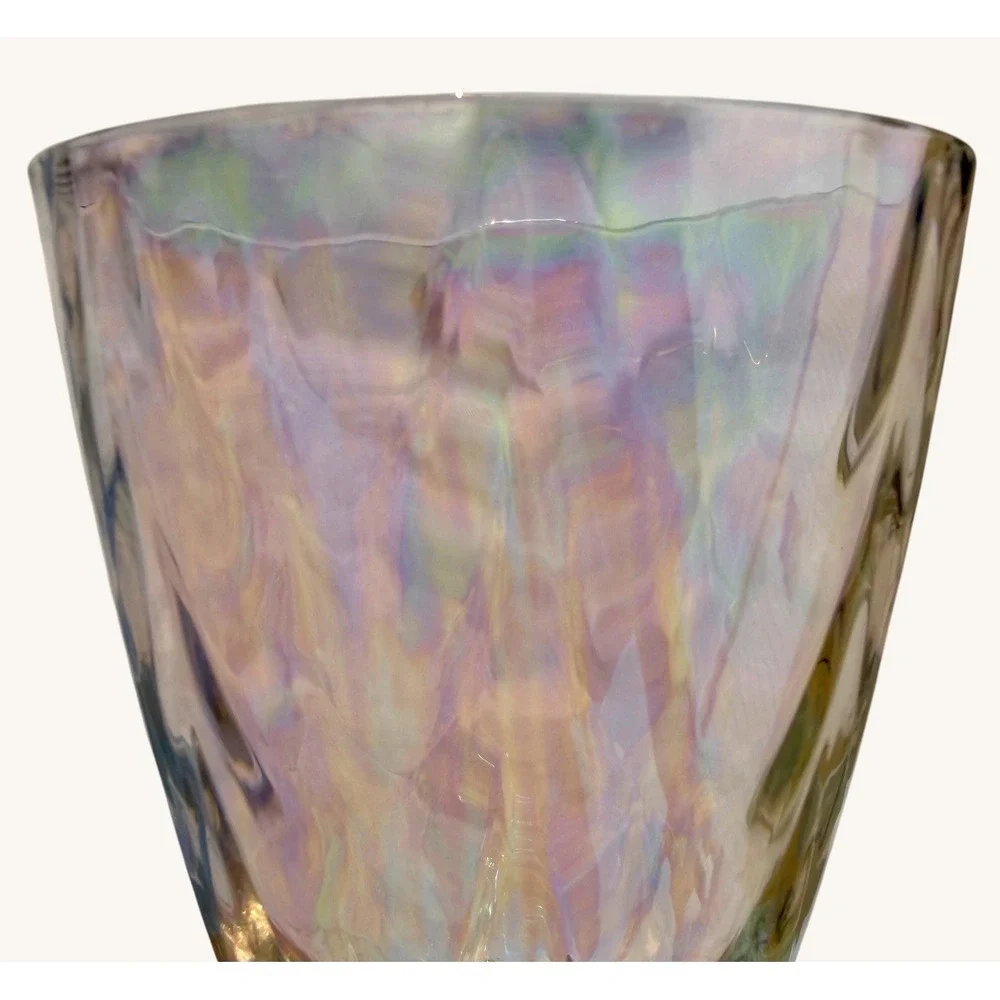 Vintage Fostoria Shell Pearl Iridescent Juice Glass 5